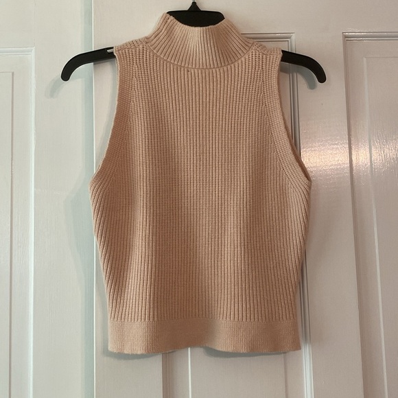 Nude sleeveless sweater. Great for layering! - Picture 2 of 3